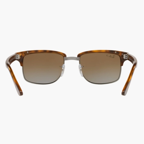 Ray-Ban 52mm Polarized Square Clubmaster Sunglasses - Picture 11 of 11